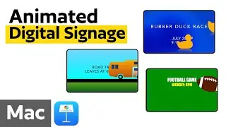 Digital Signage using Keynote on Mac