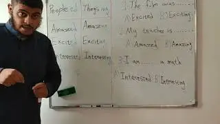 Adjectives ed/ing وصف الأشياء و الأشخاص                 القاعدة الأولى
