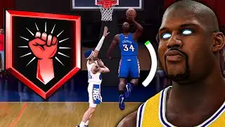 This 97 Standing Dunk + HOF Shooting Shaquille O'Neal Build is a PROBLEM in the REC on NBA 2K26...
