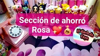 💰SECCIÓN DE AHORRÓ ROSA 💖 utilizando retos de ahorró