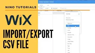 Wix Database Collection - Import/Export CSV File