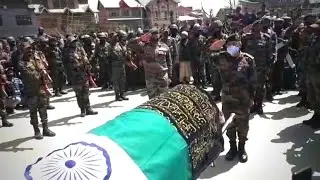 Anantnag: TA Jawan Killed By Militants Laid To Rest With Full Military Honours