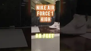 Nike Air Force 1 High on feet! #nike #nikeairforce1