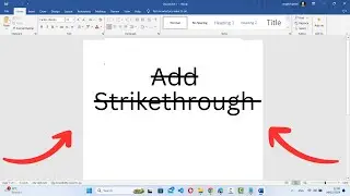 How to Strikethrough Text in Microsoft Word