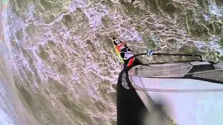 Windsurf jump bail funny