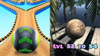 Going Balls vs Extreme Balancer 3 level 52 to 54 Gameplay Android iOS Game 60