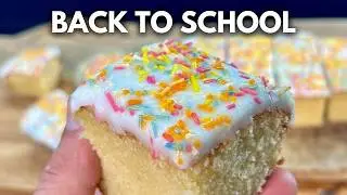 How to Make Sprinkle School Cake | Easy Tray Bake Recipe