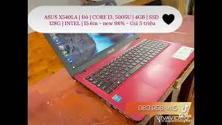 ASUS X540LA | Đỏ | CORE I3, 5005U | 4GB | SSD 128G | INTEL | 15.6in - new 98% - Gi&aacute; 5 triệu