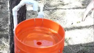 Раковина Bucket Camp в использовании