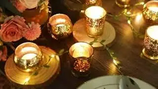 Exquisite Votive Candle Holders: A Shimmering Gold and Glass Collection in Bulk