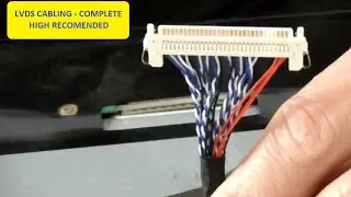 LVDS Cabling for Universal LCD/LED TV Board (Complete) - with Indonesian Text