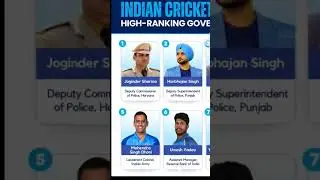 💫Indian Cricketers with high ranking govt job 💫