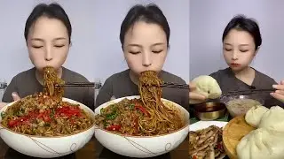 ASMR MUKBANG | SPICY SEAFOOD BOIL CRAB, OCTOPUS, SCALLOP, ENOKI MUSHROOM, SNAIL NOODLES, BOILED EGGS