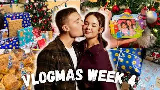 🎅🏼VLOGMAS WEEK 4|Нашата Коледа, Отваряне на подаръци, Изненадваща почивка и още много🥳