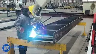 CO2 gas protected welding robot, equipped with solid core wire, precise welding, efficient,stable
