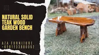 Natural Solid Teak Wood Garden Bench | Wooden Furniture Ideas for Your Home