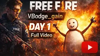 FREE FIRE MAX !! V BADGE GAIN !! DAY 1 #LONG VIDEO #100 DAYS MEIN SE DAY 1
