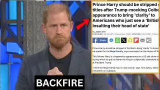 Harry's EMBARRASSING Colbert Flop: 'Remove His Title NOW' Demands Explode Online