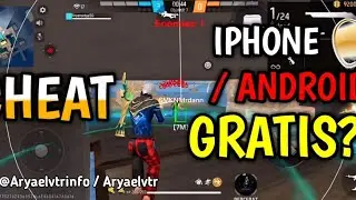 CHEAT FREE FIRE IPHONE🍏, AMAN 💯 #freefire #cheating 