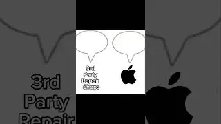 Apple vs 3rd Party Repair Shops in a nutshell #righttorepair #apple