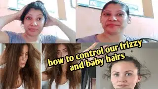#haircare  frizzy and front baby hair control.... home remedy....