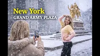 NYC Blizzard Walk ❄️ From Central Park to Fifth Avenue | Bethesda Terrace in Deep Snow (4K)