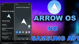 ARROW OS ANDROID 12 LEVE E MUITO FPS EM JOGOS NO SAMSUNG A01(A015MDS)