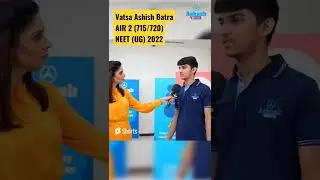 NEET UG 2022 Topper - Vatsa Batra - AIR 2 | on his Daily Schedule | NEET Results 2022