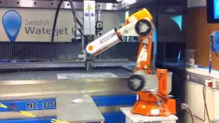 Automated pick and place, robot and CNC machine