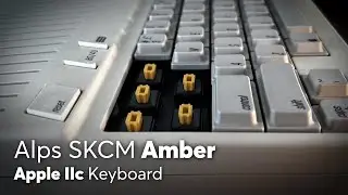 Alps SKCM AMBER  9/10  Extra Clean ! | Apple IIc Keyboard Sound Test