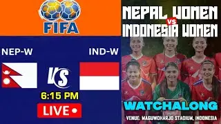 Nepal Women Vs Indonesia Women Football Match | Tri-Nations Women's Friendly 2025 | Watch Along 977