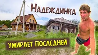 309. Деревня Надеждинка Омская область. Что от неё осталось. Скорее живая, чем мёртвая. Окунево.