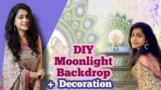 DIY Peacock Moonlight Backdrop for Ganeshji 🪔Beautiful & Auspicious Home Decor Ideas!💡 