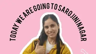 Finally aj hm gye sarojini nagar market 🤩❤️🛍️