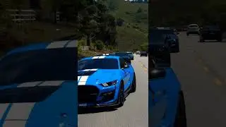 Ford Mustang sky-blue