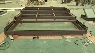Big Span Roof Sliding Skylight Retractable Glass Roof with Lift & Slide Doors