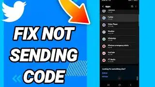 How to fix not sending code On Twitter