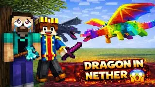 MINECRAFT, BUT DIFFERENT DRAGONS IN NETHER😱/LIT TOWN/ #minecraft #11 PART 3