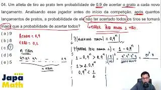 Prova EFOMM Resolvida(2017 - 2018) - Matemática - Questão 04