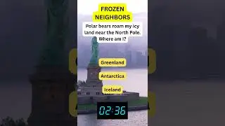 Frozen Neighbours! ✈️🌍 #riddles #facts #riddlejourney #travel