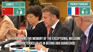 'Let's Build a Multipolar World' - Xi & Macron Full Meeting 2025 (Chinese-French Translation)