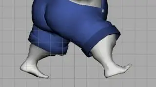 Walkcycle Fat Men(Side) - Maya 8.5 - DevStudios