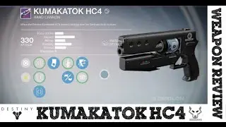 Kumakatok HC4 Amazing God Roll Legendary Gunsmith Hand Cannon - Weapon Review - Destiny