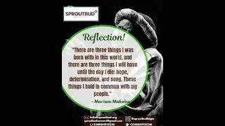 Reflection of the Week #SproutBud #PeoplePlanetPurpose #HopeAndImpact  #weeklyreflection