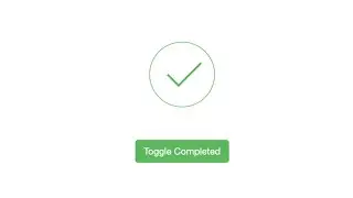 CSS Animation circle loader with checkmark completed state / Toggle Completed animation in HTML CSS