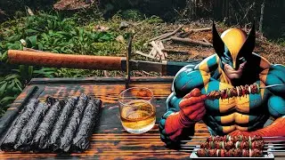 Deadpool & Wolverine FOOD BATTLE || ASMR || Wolverine Cigar 🌿🍃 - Part 1