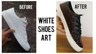 White Shoes design very easy | hydro dipping shoes