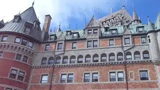Explore the boardwalk at Chateau Frontenac in Quebec Canada with Eva's Best Luxury Travel!