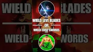 Wield Levi's Blades or Zoro's Swords? 🗡⚔️ AOT vs One Piece #shorts #anime