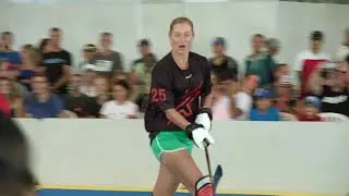 Match de hockey-balle pr&eacute;sent&eacute; par Knapper &agrave; la Coupe Rogers
